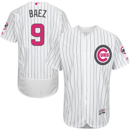 Javier Baez Chicago Cubs white Authentic jersey