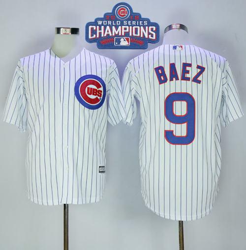 Javier Baez Chicago Cubs white jersey