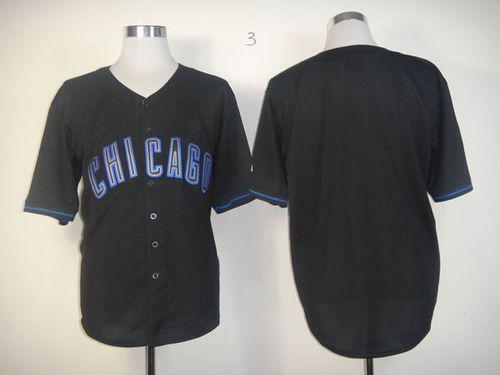 Custom Chicago Cubs black Fashion jersey