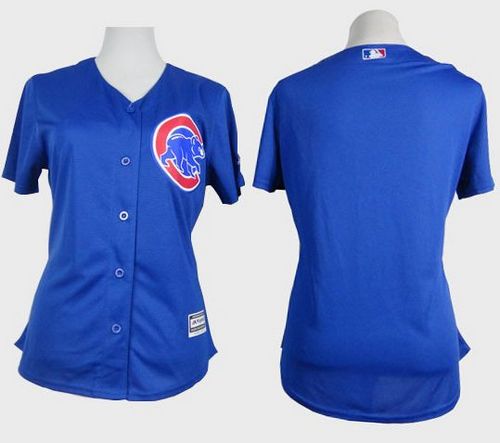 Custom Chicago Cubs blue Alternate jersey