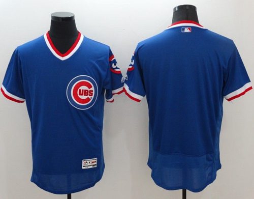 Custom Chicago Cubs blue Authentic jersey
