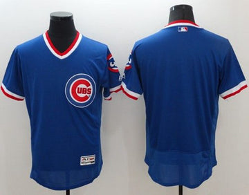 Custom Chicago Cubs blue Authentic jersey