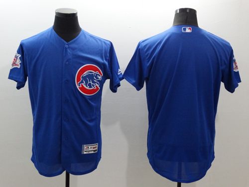 Custom Chicago Cubs blue Authentic jersey