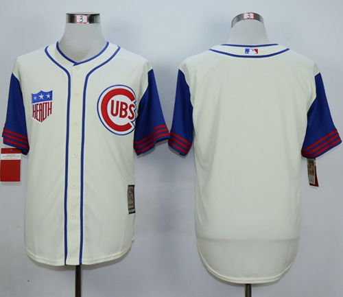 Custom Chicago Cubs cream jersey