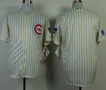 Custom Chicago Cubs cream jersey