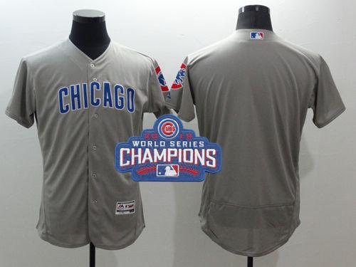 Custom Chicago Cubs grey Authentic jersey