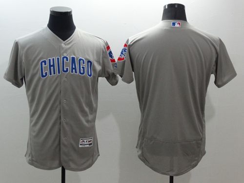 Custom Chicago Cubs grey Authentic jersey