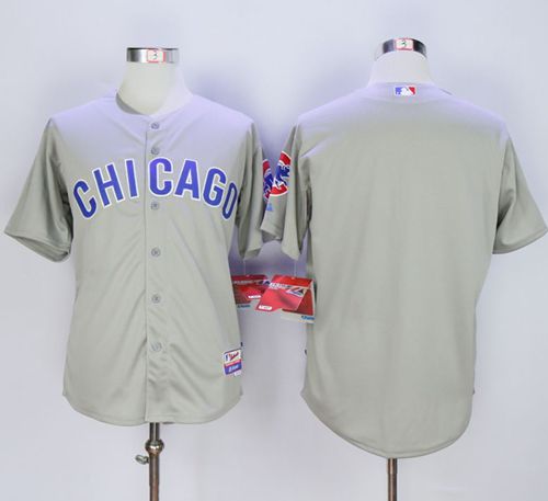 Custom Chicago Cubs grey Road jersey