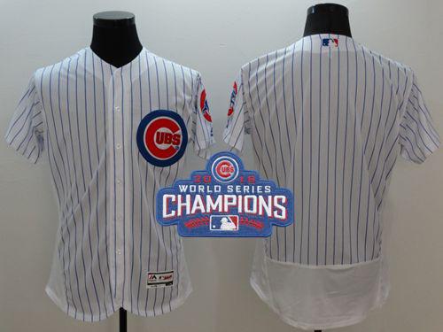 Custom Chicago Cubs white Authentic jersey