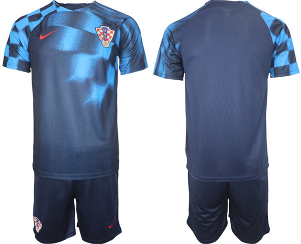 Custom Croatia National Team navy Away jersey