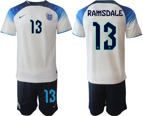 Ramsdale England National Team white Home jersey