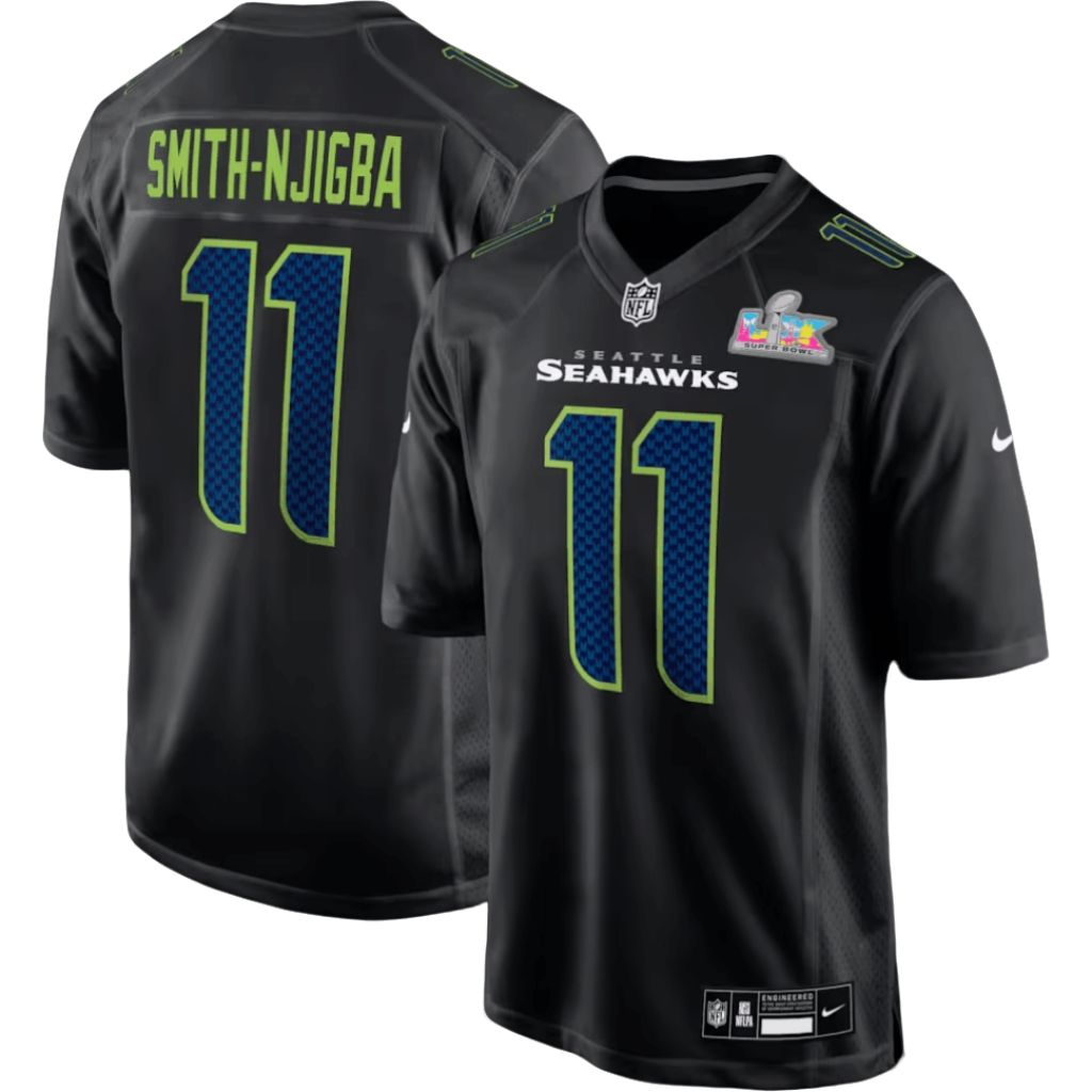 Jaxon Smith-Njigba Seattle Seahawks black Game jersey