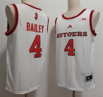 Ace Bailey Rutgers Scarlet Knights white jersey