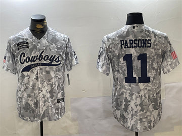Micah Parsons Dallas Cowboys camo Salute To Service jersey