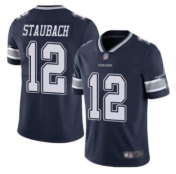 Roger Staubach Dallas Cowboys navy jersey
