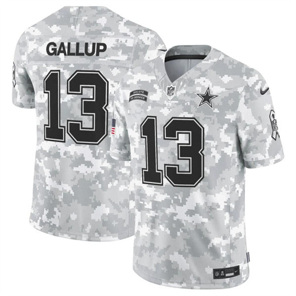 Michael Gallup Arctic Dallas Cowboys camo Salute To Service jersey