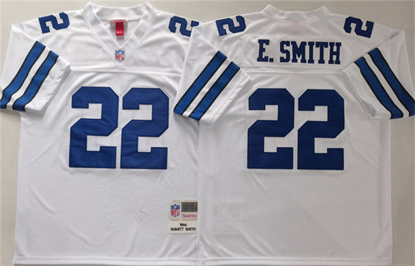 Emmitt Smith Dallas Cowboys white Throwback jersey