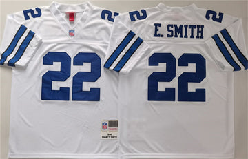 Emmitt Smith Dallas Cowboys white Throwback jersey