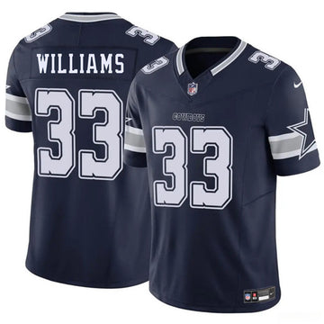 Javonte Williams Dallas Cowboys navy FUSE jersey