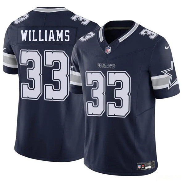 Javonte Williams Dallas Cowboys navy FUSE jersey
