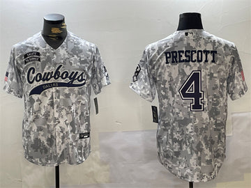 Dak Prescott Dallas Cowboys camo Salute To Service jersey