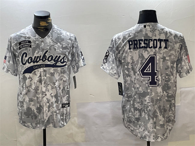 Dak Prescott Dallas Cowboys camo Salute To Service jersey