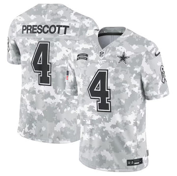 Dak Prescott Arctic Dallas Cowboys camo Salute To Service jersey