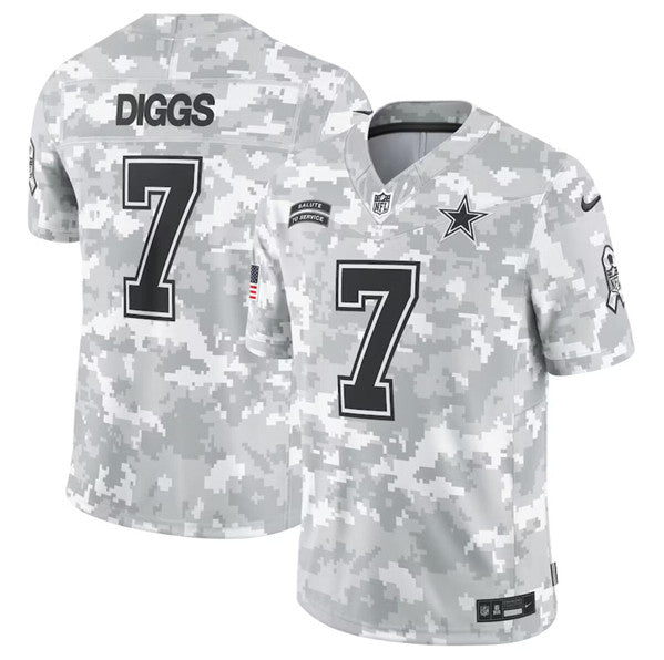 Trevon Diggs Arctic Dallas Cowboys camo Salute To Service jersey
