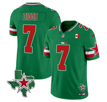 Trevon Diggs Dallas Cowboys green jersey