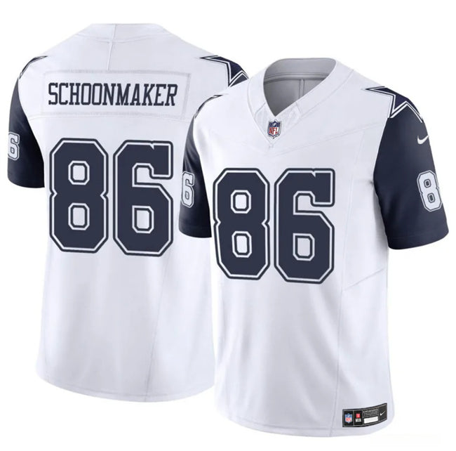 Luke Schoonmaker Dallas Cowboys white jersey