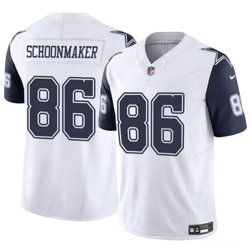Luke Schoonmaker Dallas Cowboys white jersey