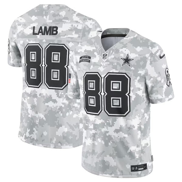 CeeDee Lamb Arctic Dallas Cowboys camo Salute To Service jersey