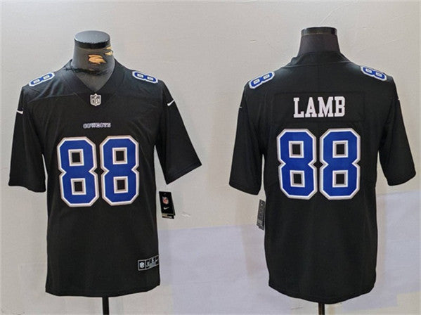 CeeDee Lamb Dallas Cowboys black Throwback jersey