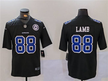 CeeDee Lamb Dallas Cowboys black Throwback jersey