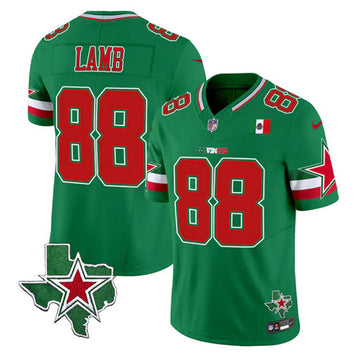 CeeDee Lamb Dallas Cowboys green jersey