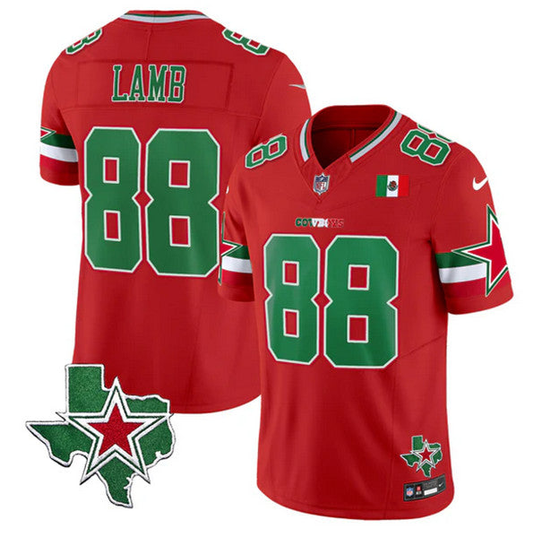 CeeDee Lamb Dallas Cowboys red jersey
