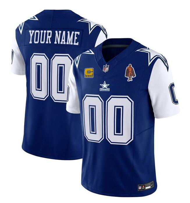 Custom Dallas Cowboys navy FUSE jersey