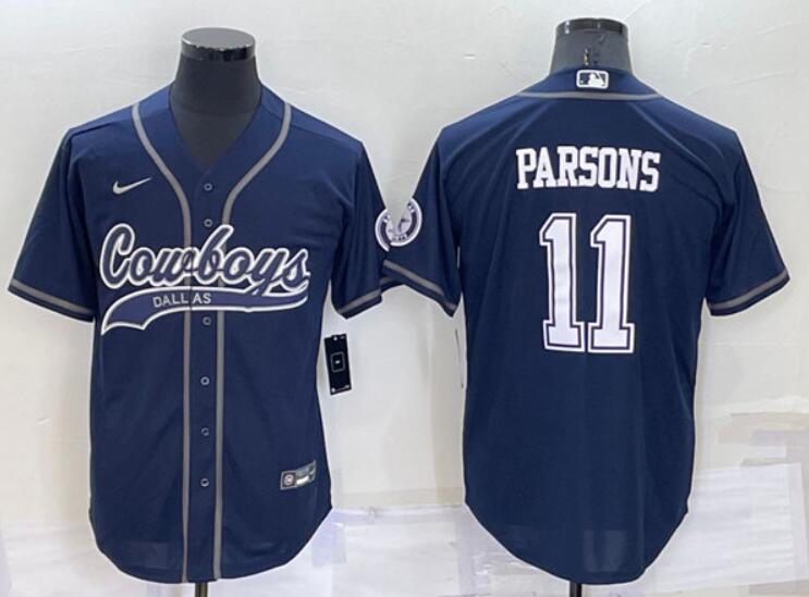 Custom Dallas Cowboys navy jersey
