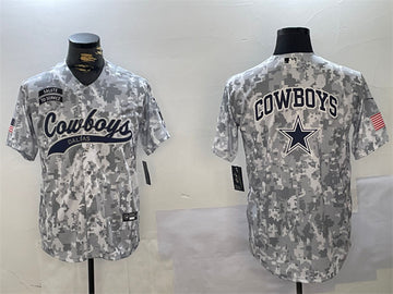 Team Big Logo Dallas Cowboys camo Salute To Service jersey