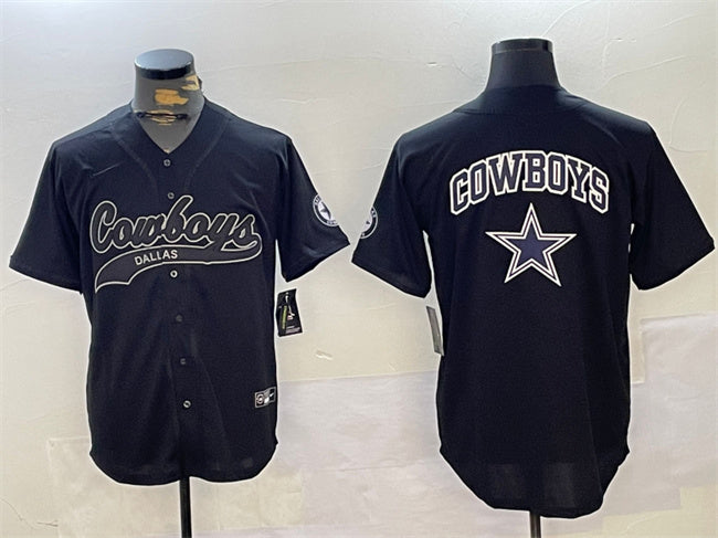 Team Big Logo Dallas Cowboys black jersey