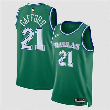 Daniel Gafford Dallas Mavericks green Classic jersey