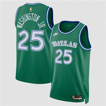 P.J. Washington Dallas Mavericks green Classic jersey