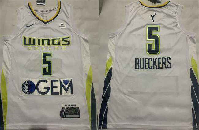 Paige Bueckers Dallas Wings white jersey