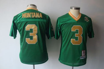 Joe Montana Notre Dame Fighting Irish green jersey