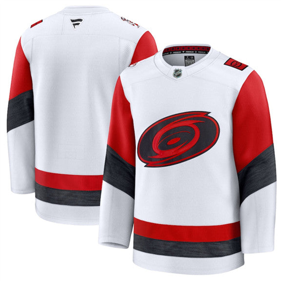 Custom Carolina Hurricanes white Away jersey