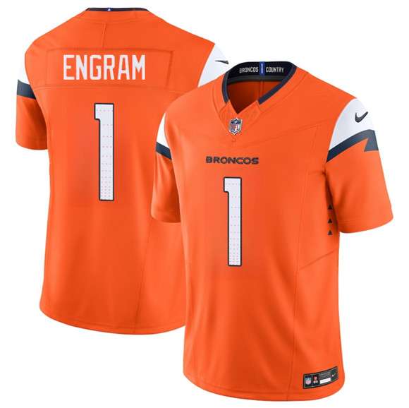 Evan Engram Denver Broncos orange FUSE jersey