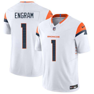 Evan Engram Denver Broncos white FUSE jersey