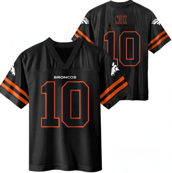 Bo Nix Denver Broncos black jersey