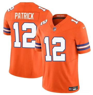 Tim Patrick Denver Broncos orange Throwback jersey