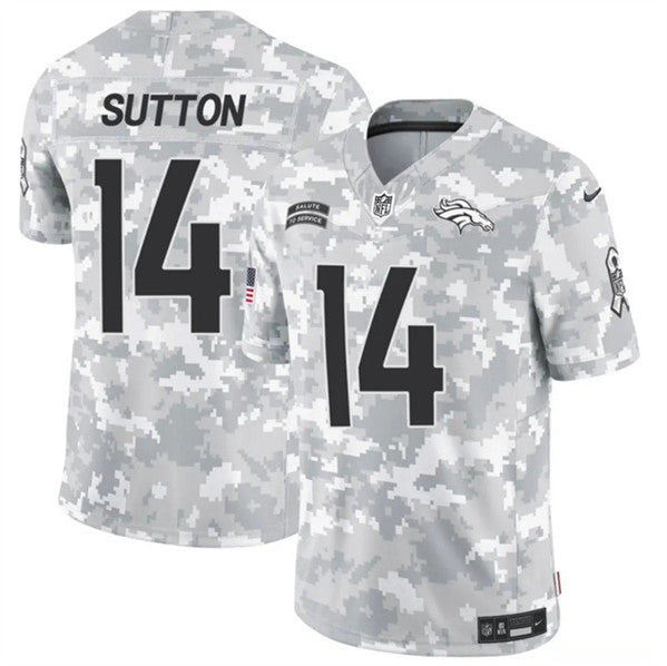 Courtland Sutton Arctic Denver Broncos camo Salute To Service jersey